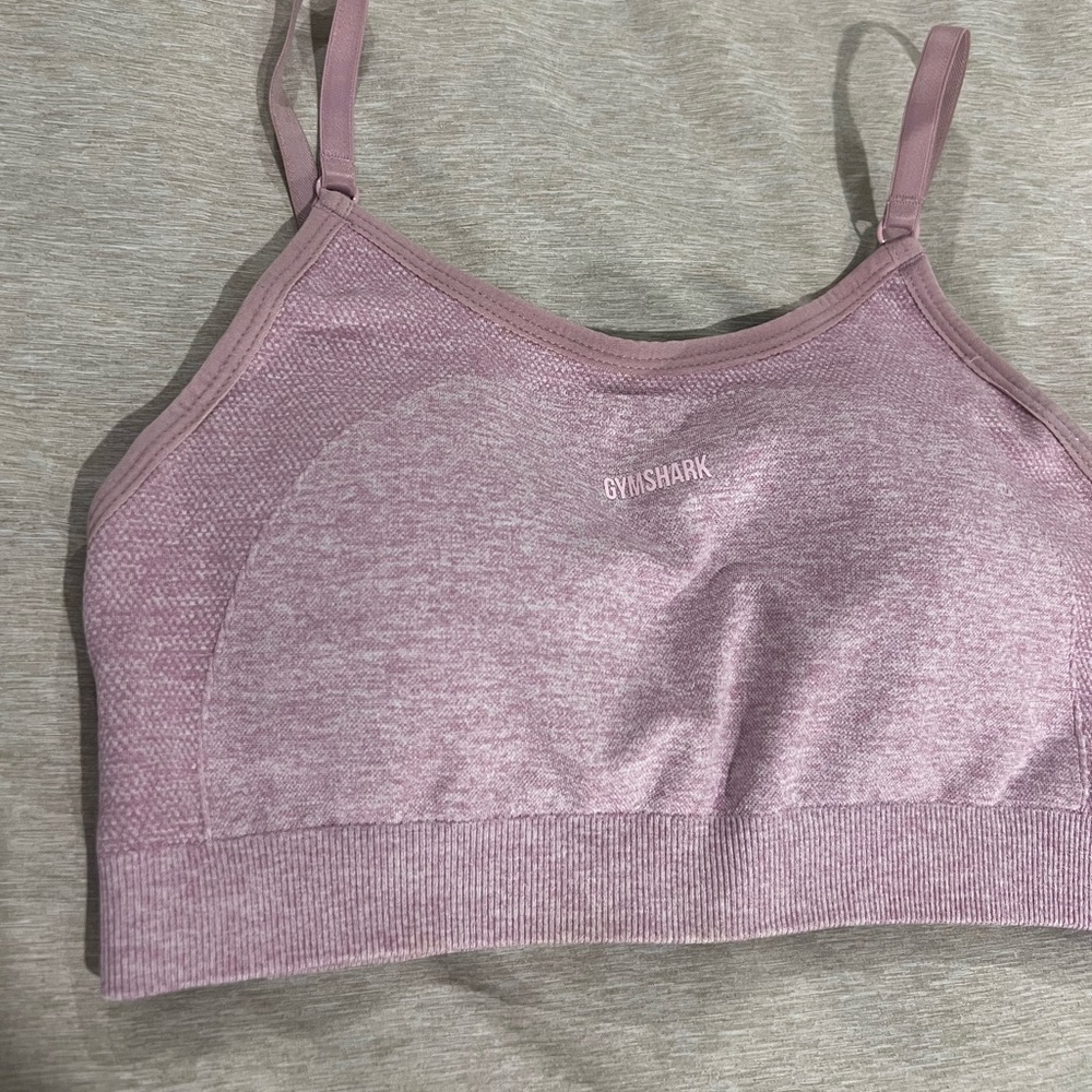 Gymshark Flex Strappy Sports Bra - Light Purple Marl - Size S